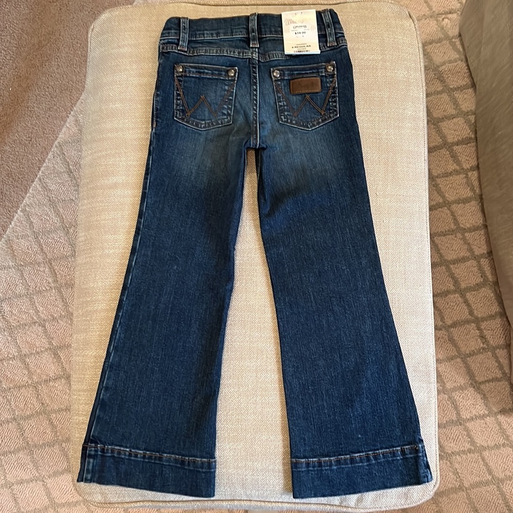 Wrangler Girls' Darci Medium Wash Trouser Jeans
